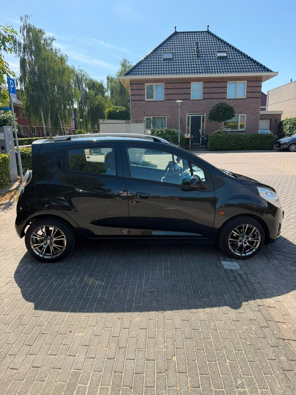 Chevrolet Spark 1.0 Bifuel 2011 Zwart, Auto's, Chevrolet, Voorwielaandrijving, 839 kg, Stof, Zwart