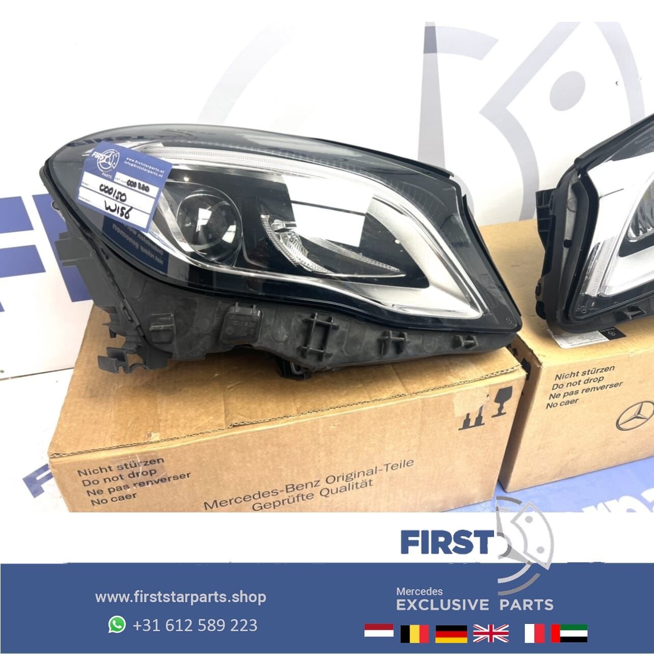 W156 X156 GLA45 AMG FACELIFT LED KOPLAMPEN SET High Performa, Gebruikt, -, Ophalen of Verzenden, -