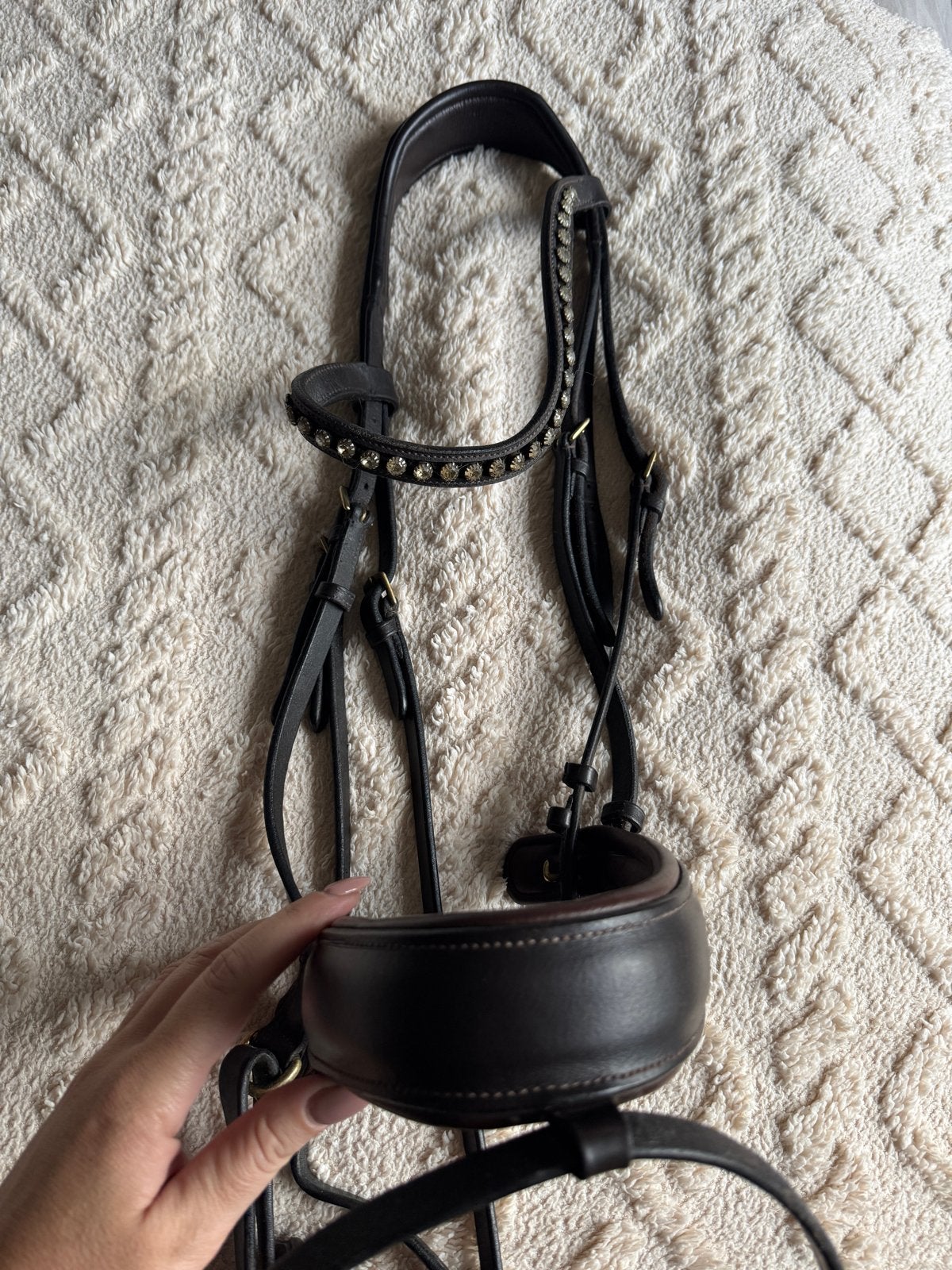Bridle to fit hoofdstel full bruin, Dieren en Toebehoren, Ophalen of Verzenden, Bruin, Anatomisch gevormd, Hoofdstel