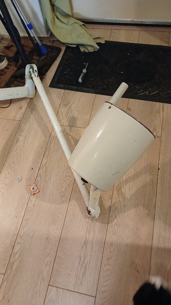 Onderzoekslamp plafond vintage medisch hanau, Ophalen, Gebruikt
