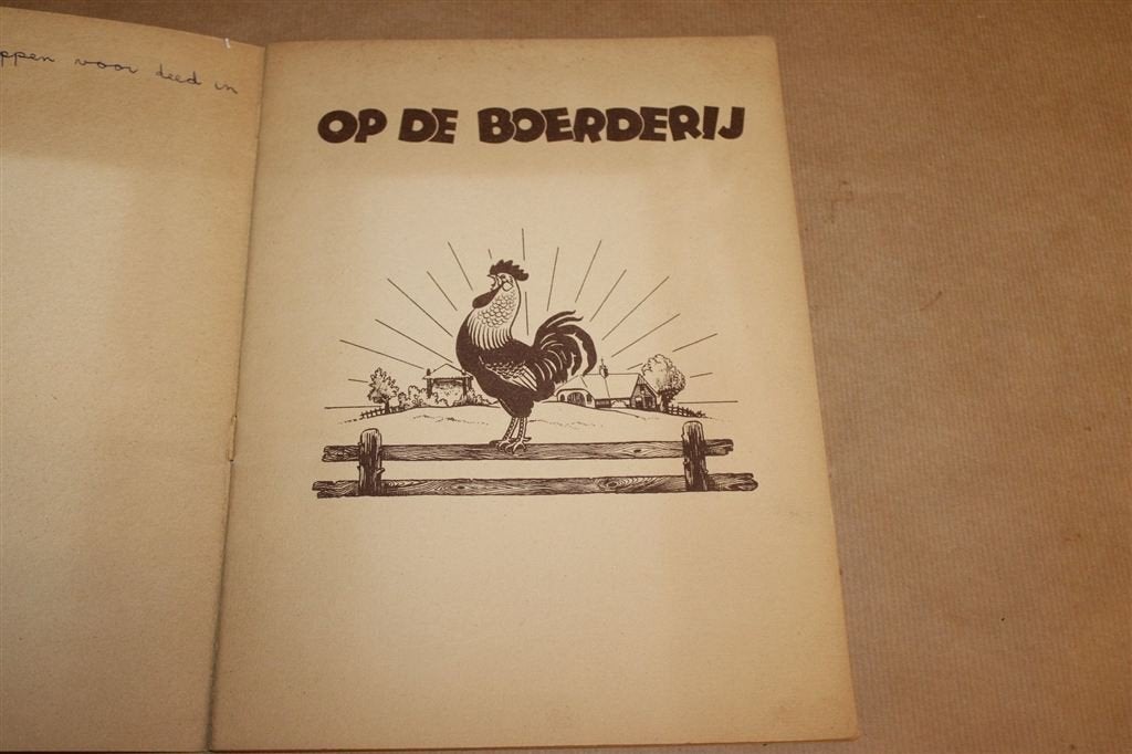 Op de Boerderij — Vintage Prentenboek Jaren 50 Jacob Lang, Ophalen of Verzenden, Gelezen