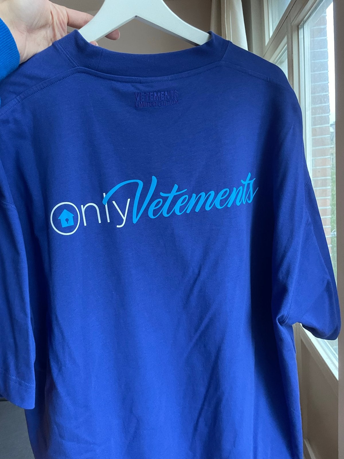 Vetements OnlyVet T-shirt Blauw Maat M, Ophalen, Nieuw, Maat 48/50 (M), Blauw