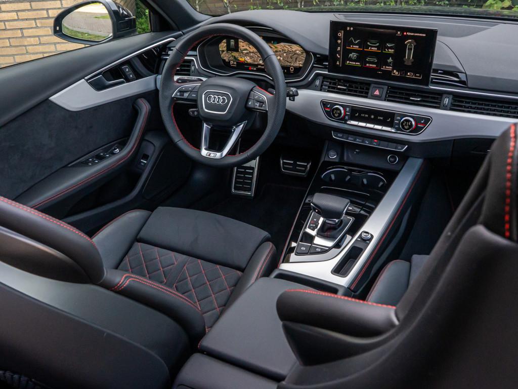 Audi A4 Avant 40 TFSI S edition PANO RS SCHAALSTOEL BLACK OP, Gebruikt, 4 cilinders, 1984 cc, Blauw