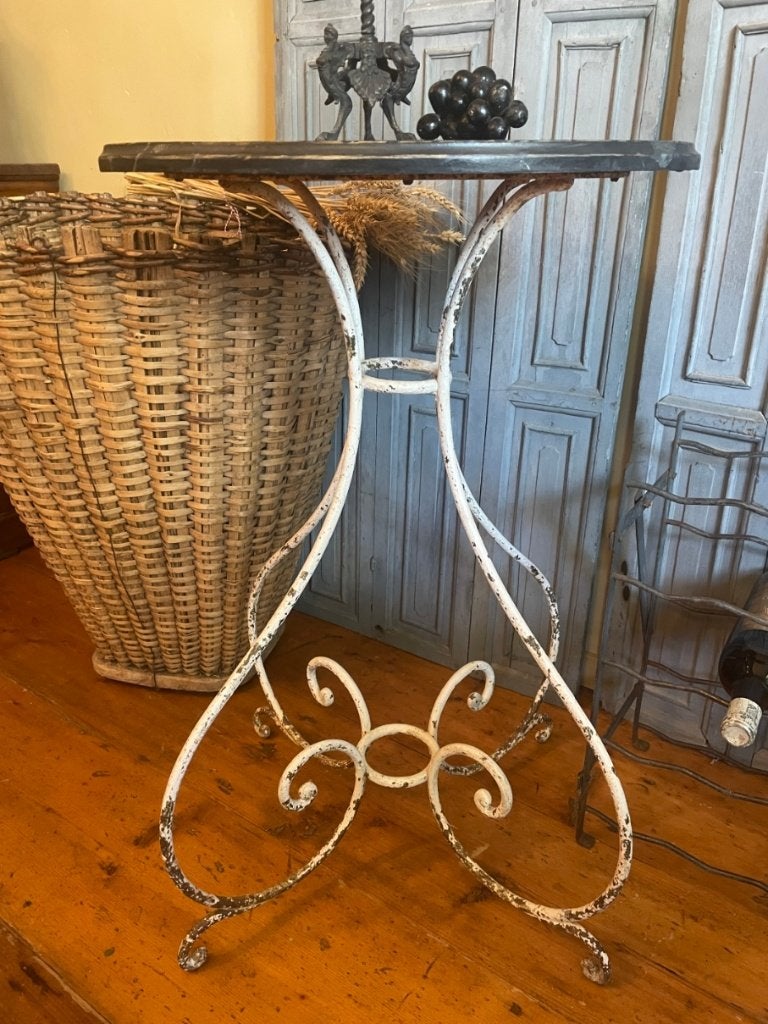 Schitterend Art Nouveau Tafeltje Bijzettafel Balkontafel Fr, Antiek en Kunst, Ophalen of Verzenden