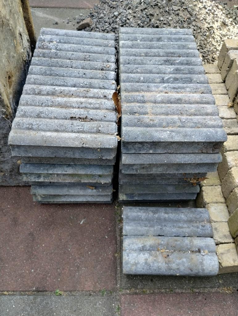 Betonnen palissadebanden, Ophalen, Gebruikt, Klinkers, Minder dan 5 m²