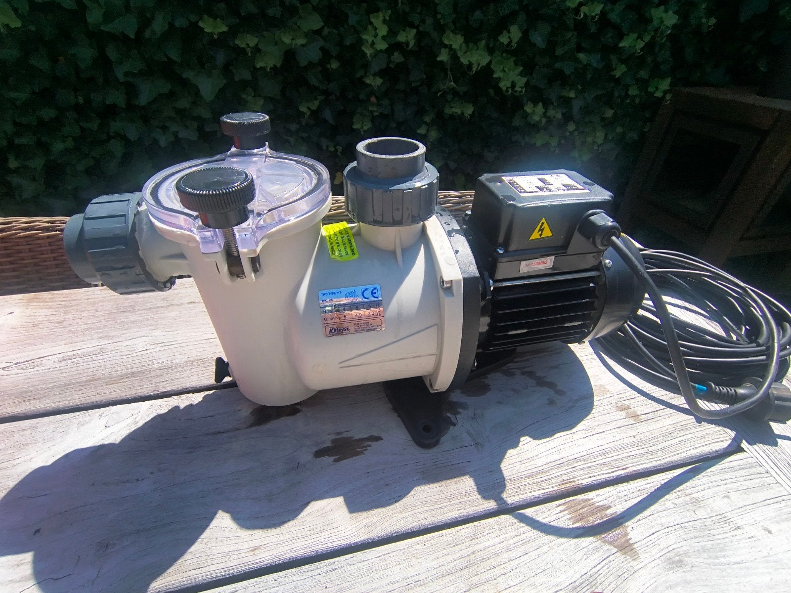 Zwembad filterpomp, Tuin en Terras, Ophalen, Zo goed als nieuw