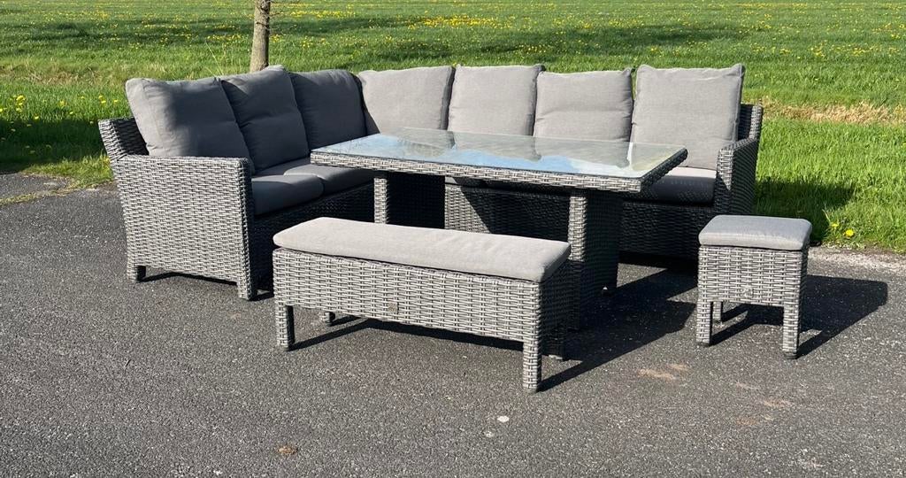 Mooie Loungeset van 4 Seasons Outdoor Nieuwprijs €2450!, Ophalen of Verzenden, Zo goed als nieuw, Wicker, Hocker