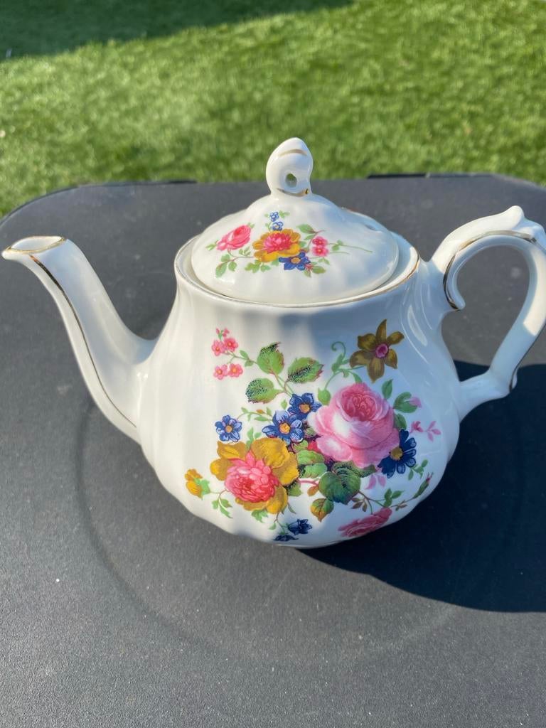 Sadler theepot met bloemmotief, Ophalen of Verzenden