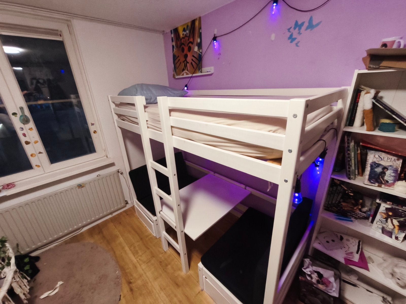 Hoppe Kids Eco Dream Bed - Hoogslaper met bureau en bank, Gebruikt, Eenpersoons, 160 tot 180 cm, Ophalen of Verzenden