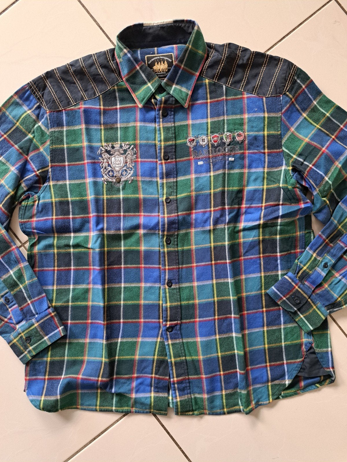 Van Santen xxl, Kleding | Heren, Overhemden, Zo goed als nieuw, Overige halswijdtes, Meerkleurig, Ophalen of Verzenden
