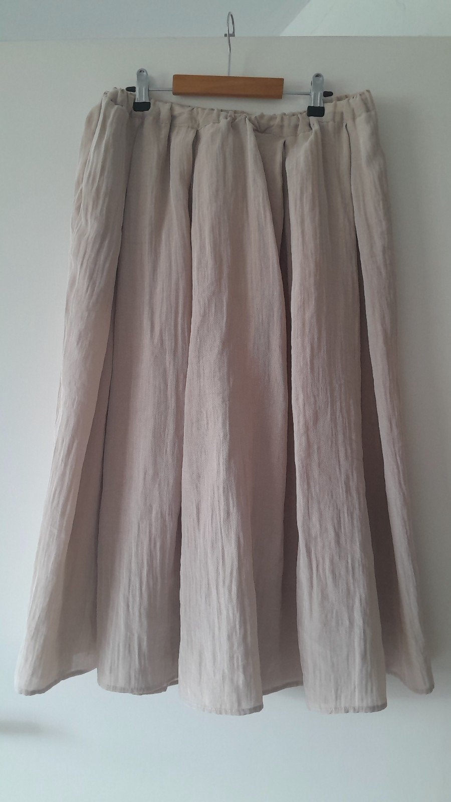 Beige linnen rok van h&m maat S, Kleding | Dames, H&M, Beige, Ophalen of Verzenden, Zo goed als nieuw