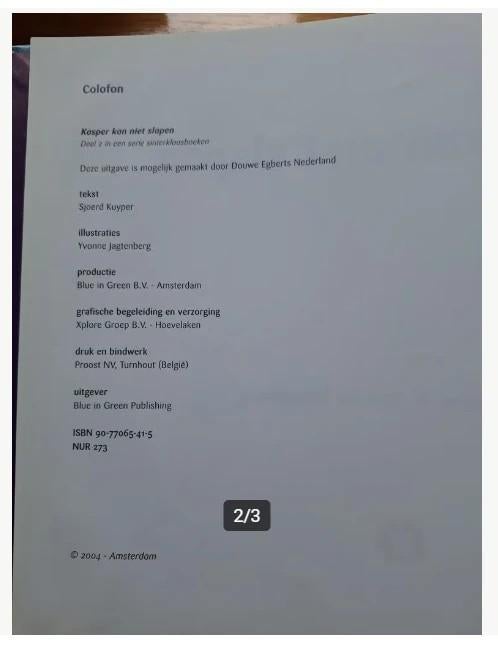 Boek Kasper kan niet slapen h3, Ophalen of Verzenden, Zo goed als nieuw, Sjoerd Kuyper, Fictie algemeen