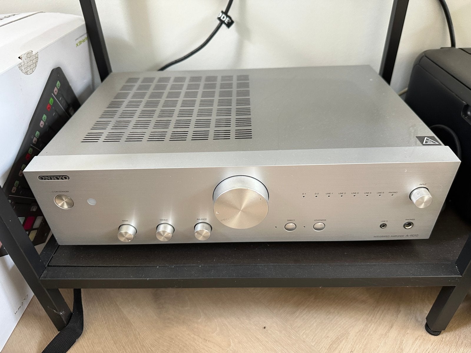 Onkyo A-9010 stereoversterker met Wolfson DAC, Ophalen, Zo goed als nieuw, Onkyo, Minder dan 60 watt
