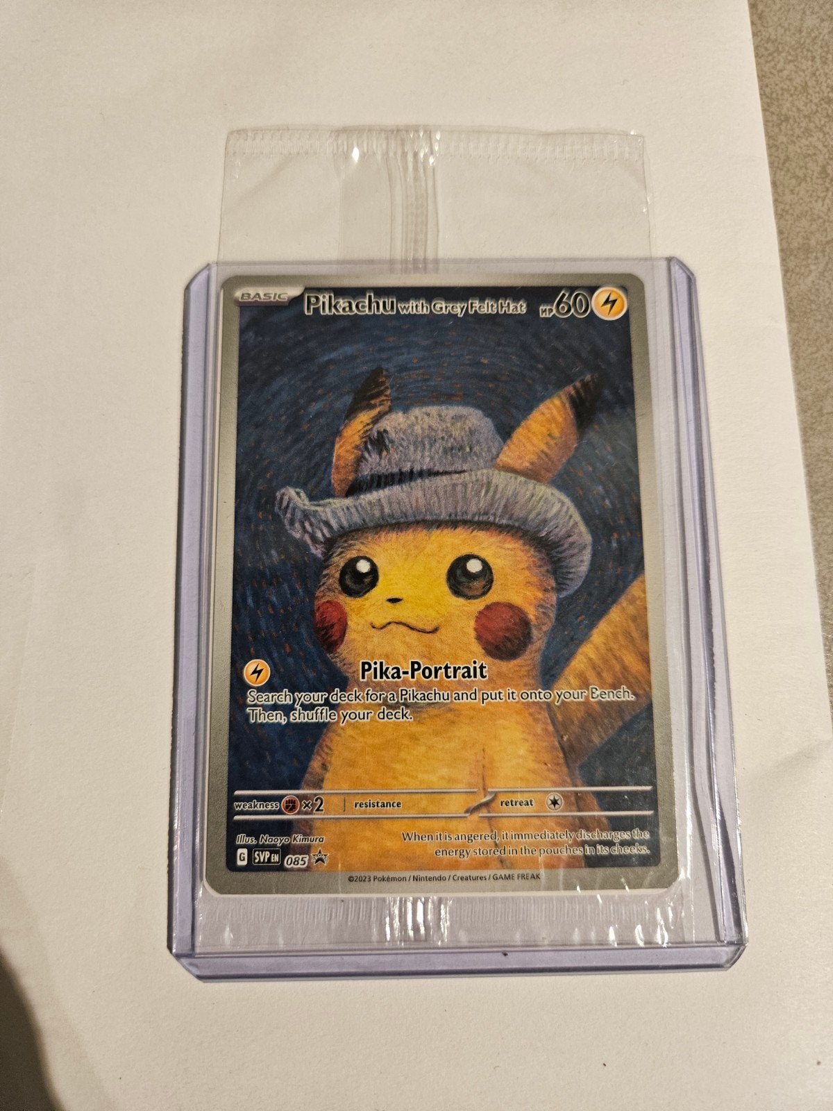 Pikachu van gogh, Ophalen, Nieuw