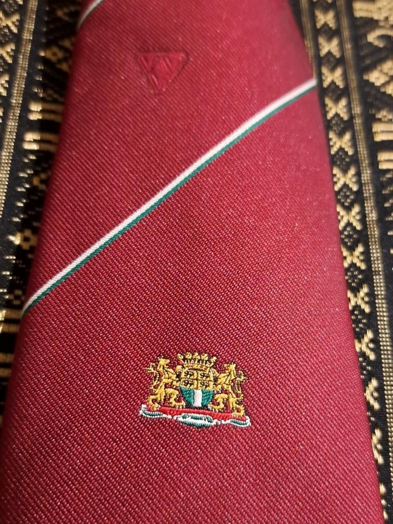 Rotterdam Gemeente wapen stropdas rood, Kleding | Heren, Stropdassen, Ophalen of Verzenden, Nieuw, Rood