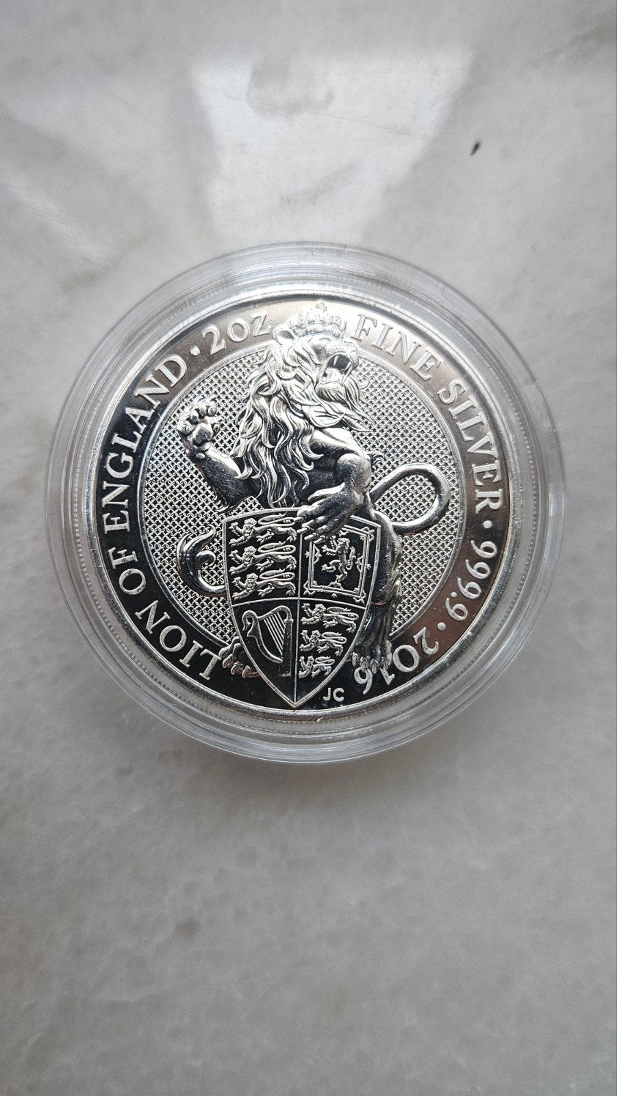 2 ounce queenz beast 2016 eerste jaar, Ophalen of Verzenden, Zilver