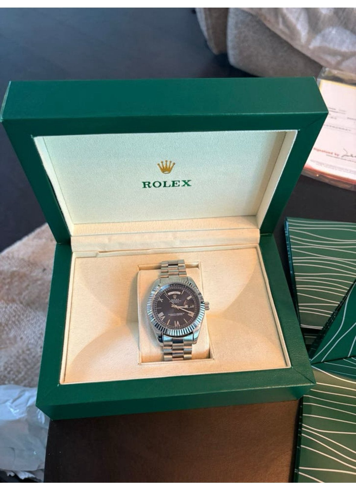 2 horloges. De rolex mag deze week weg voor 75!, Ophalen of Verzenden, Zo goed als nieuw, Staal, Rolex