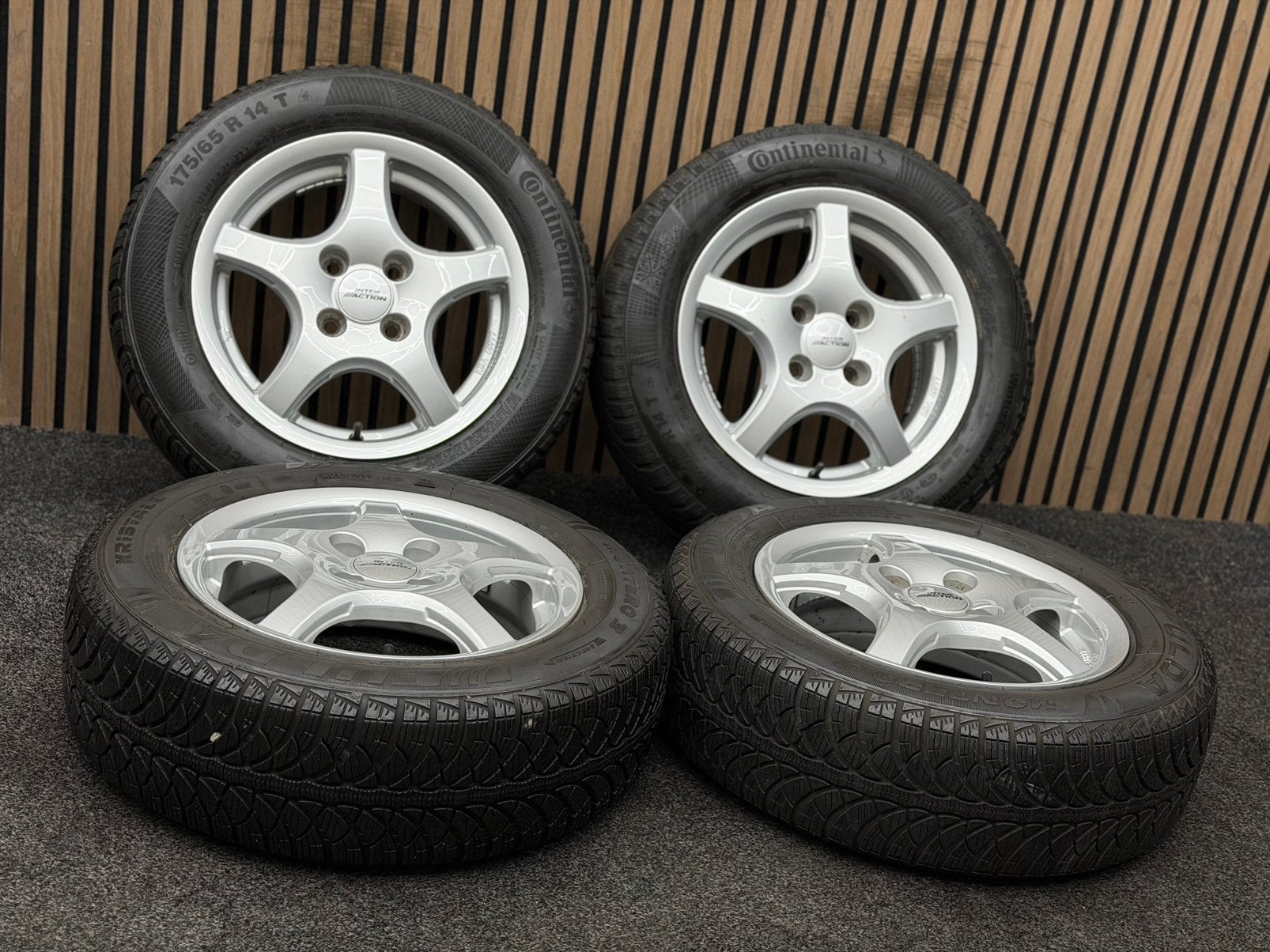 14 inch Inter Action 14 - Getz Rio Ignis Corolla 4x100 ET42, Ophalen, 14 inch, 175 mm, .