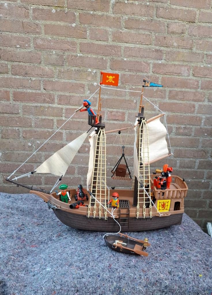 Playmobil; Vintage piratenschip, Ophalen of Verzenden, Gebruikt