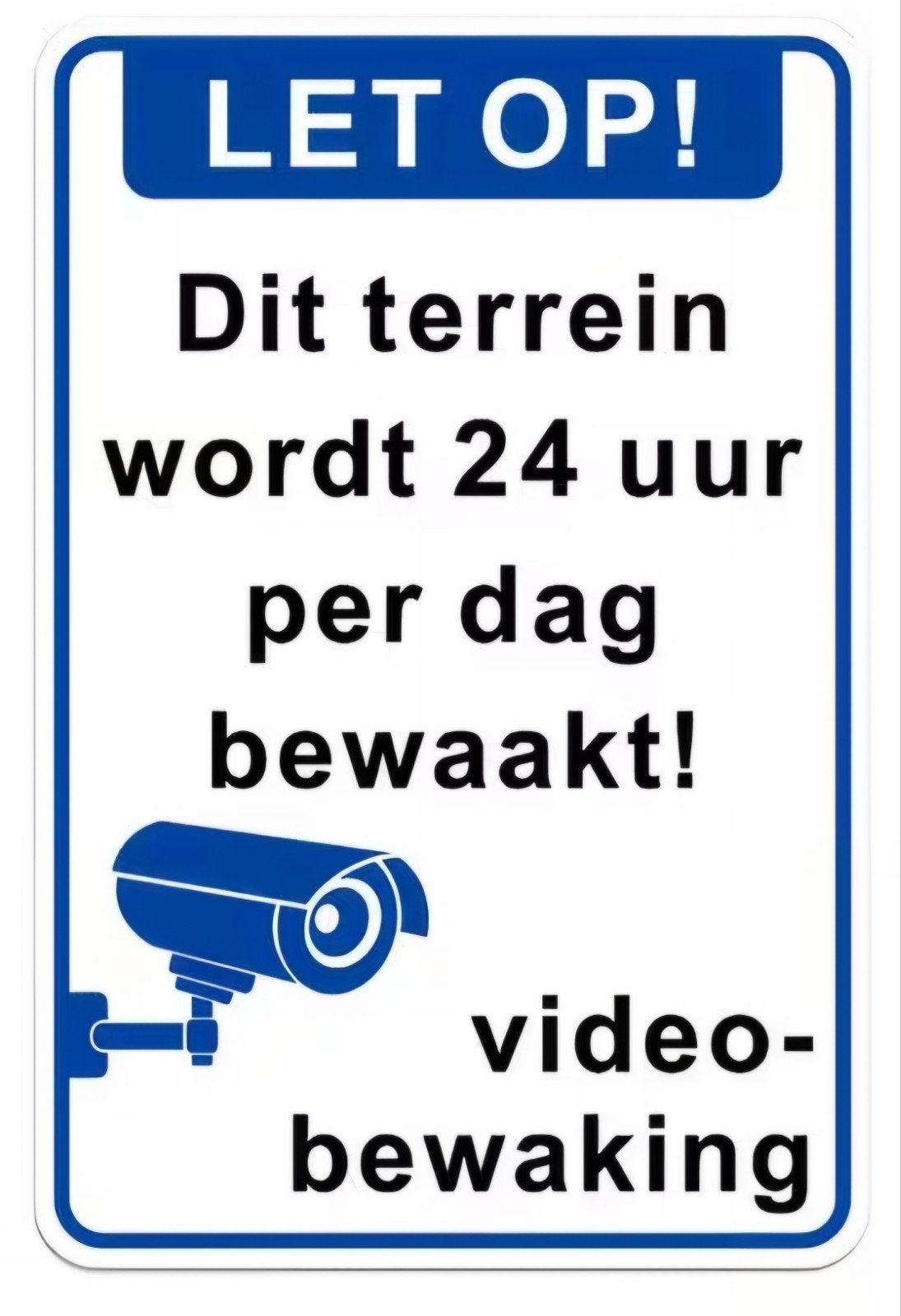 Bord videobewaking 16x24, Antiek en Kunst, Ophalen of Verzenden