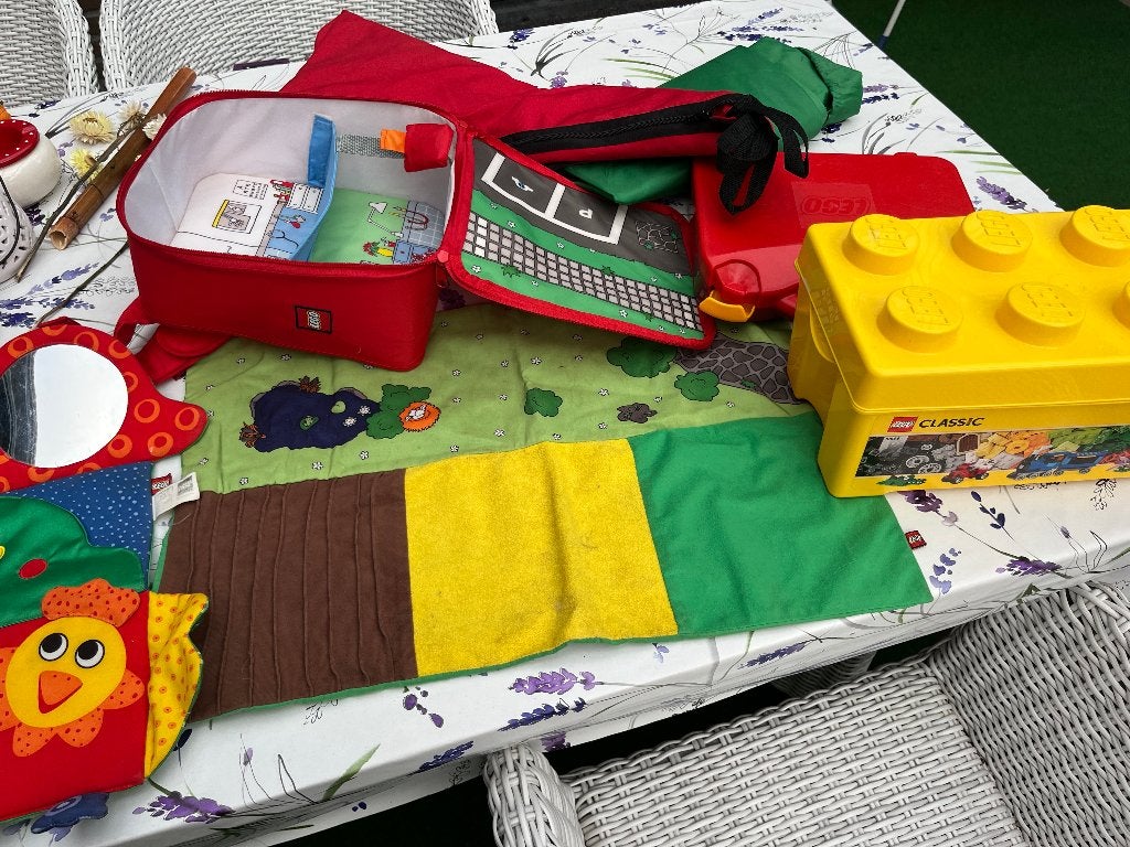 lego vintage deken koffer ehbo/hospital koffer box, Kinderen en Baby's, Ophalen of Verzenden, Gebruikt, Lego