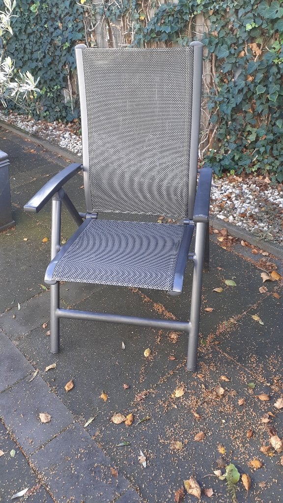 Tuinstoelen 6 stuks aluminium inklapbaar, Tuin en Terras, Ophalen, Zo goed als nieuw, Aluminium, Inklapbaar
