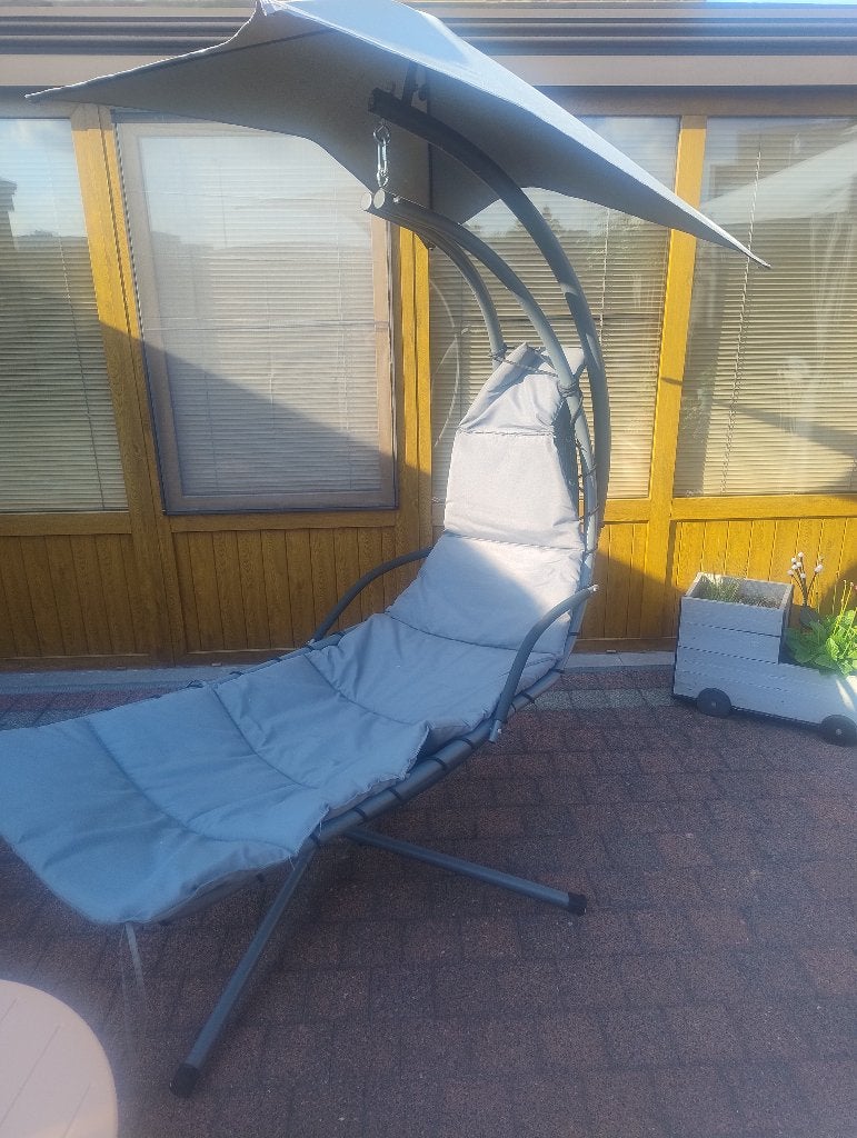 Buiten zetel, Tuin en Terras, Tuinstoelen, Ophalen, Zo goed als nieuw, Aluminium