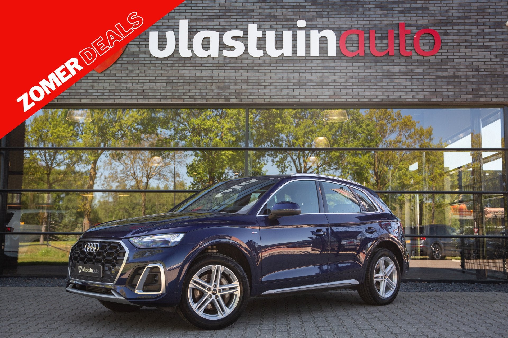 Audi Q5 55 TFSI e Quattro S edition , Adap. cruise, Carplay,, Auto's, Automaat, Gebruikt, Zwart, 4 cilinders