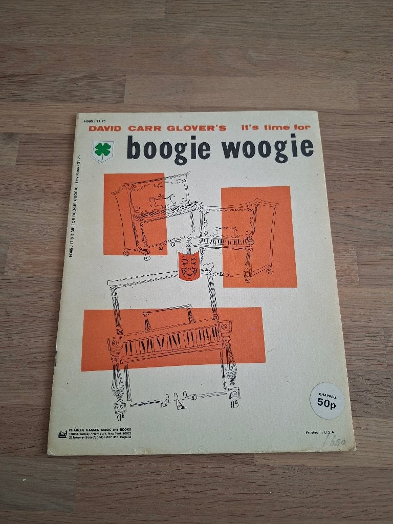 Boogie woogie bladmuziek, vintage, Gebruikt, Overige genres, Ophalen of Verzenden, Artiest of Componist