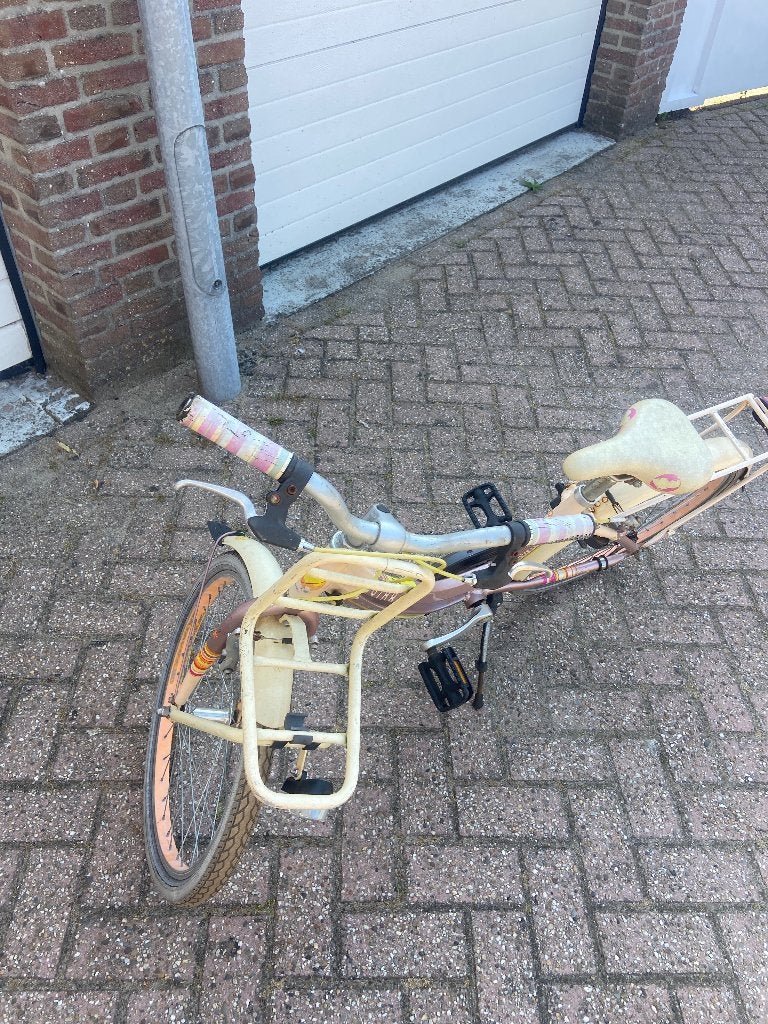 batavus meisjes fietsje  22 inch, Ophalen, Gebruikt, Terugtraprem, 20 inch of meer