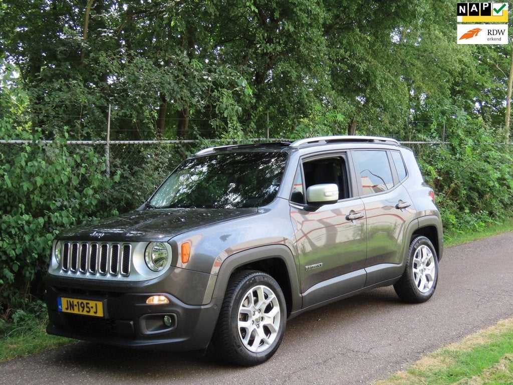 Jeep Renegade 1.4 MultiAir Limited *1e EIG *PANO *LEER *CAME, Auto's, Jeep, Gebruikt, 4 cilinders, 600 kg, 1368 cc