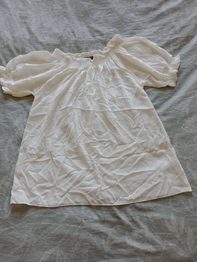 Dames Blouse, Wit - Maat 42, Ophalen of Verzenden, Zo goed als nieuw, Maat 42/44 (L), Wit