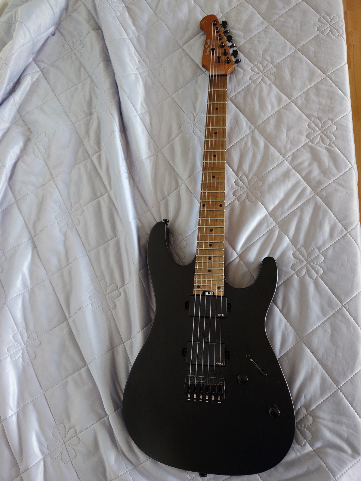 Gitaar Starterspakket: Harley Benton, Focusrite, Sennheiser, Ophalen of Verzenden, Zo goed als nieuw, Solid body, Overige merken