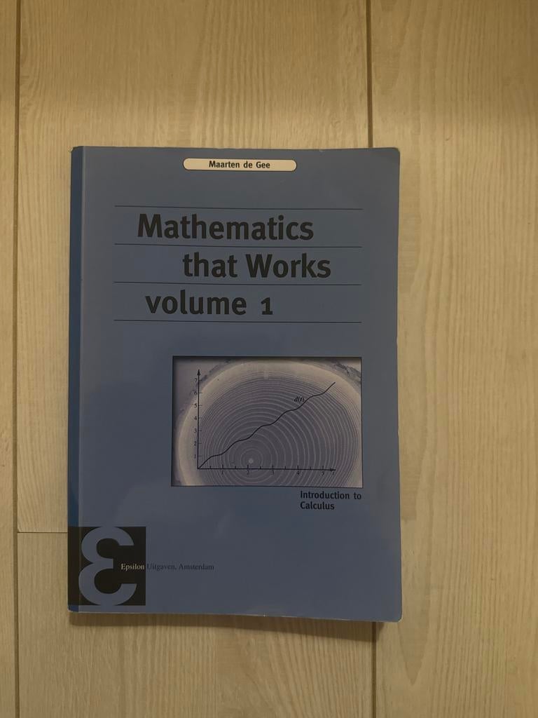 Mathematics that Works volume 1 - Maarten de Gee, Boeken, Studieboeken en Cursussen, Ophalen, Beta, Gelezen, HBO