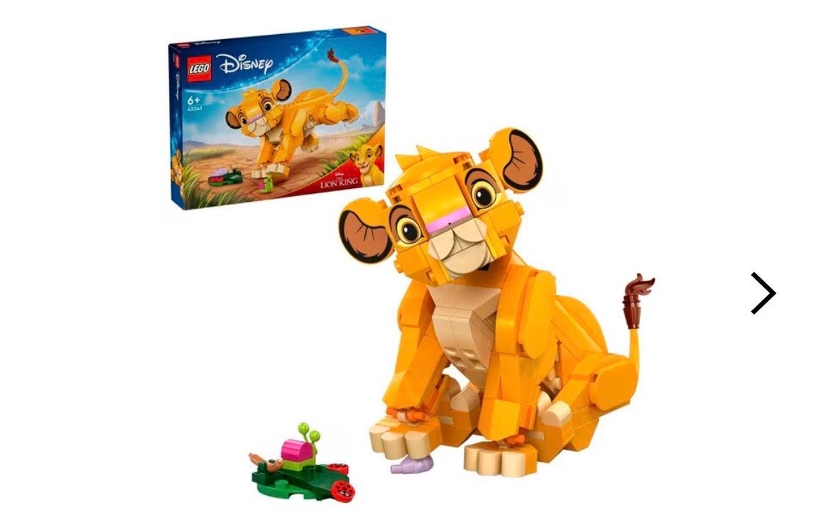 LEGO Disney De Leeuwenkoning Simba Bouwbaar Figuur, Ophalen of Verzenden, Zo goed als nieuw, Overige merken