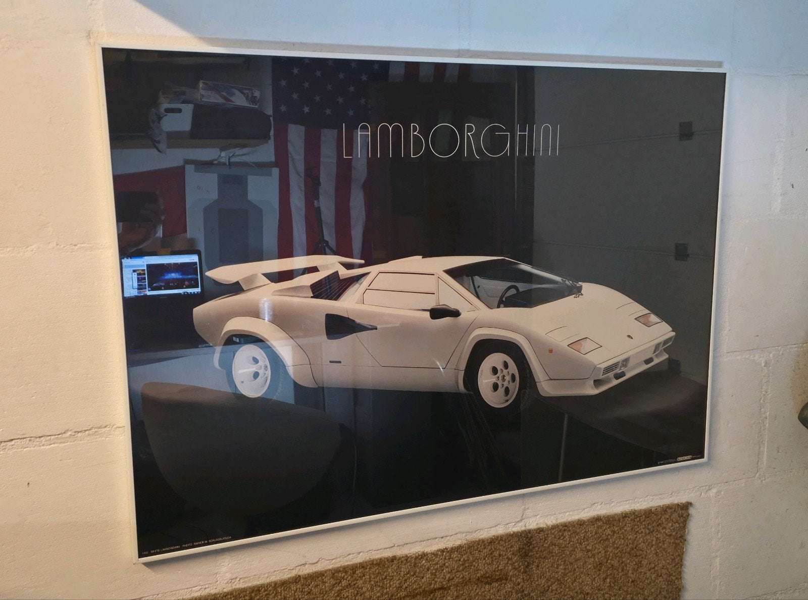 Lamborghini Countach Poster - 100x68 cm, Verzamelen, Ophalen