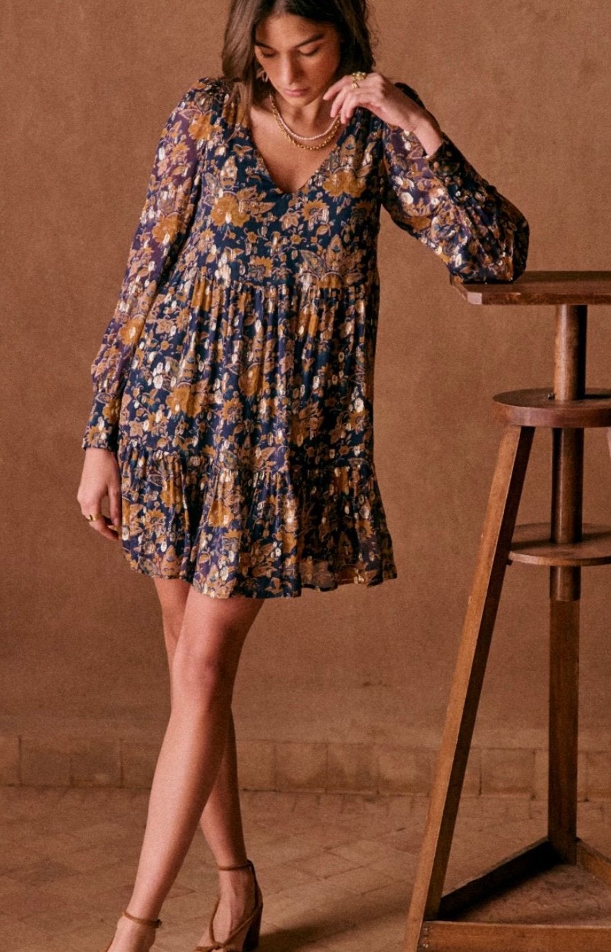 Sezane silk dress (89% silk), Zo goed als nieuw, Maat 36 (S), Boven de knie, Verzenden