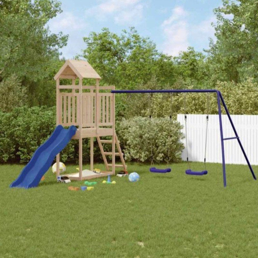 Nieuw vidaXL Speelhuis met Glijbaan en Schommels, Kinderen en Baby's, Ophalen, Nieuw, Glijbaan