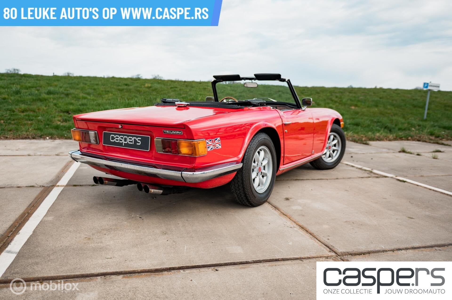 Triumph TR6 Soft Top, Auto's, Triumph, Gebruikt, Zwart, Cabriolet, Leder