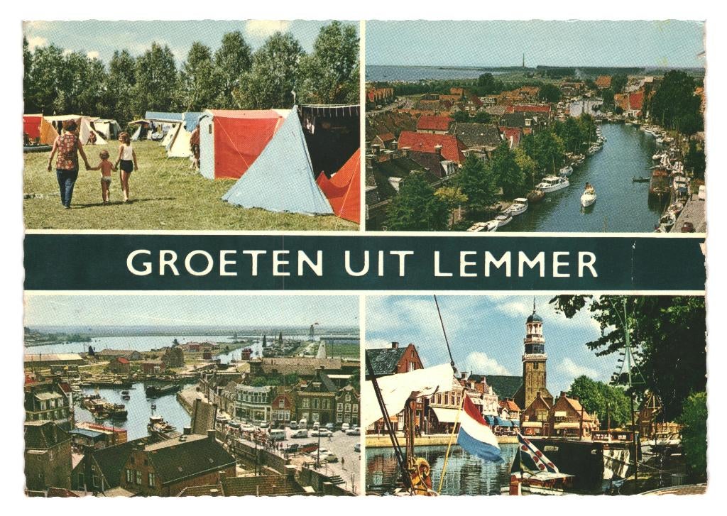 802331 Lemmer 1968 Friesland Gelopen met Postzegel, Verzamelen, Ophalen of Verzenden, 1960 tot 1980, Gelopen, Friesland