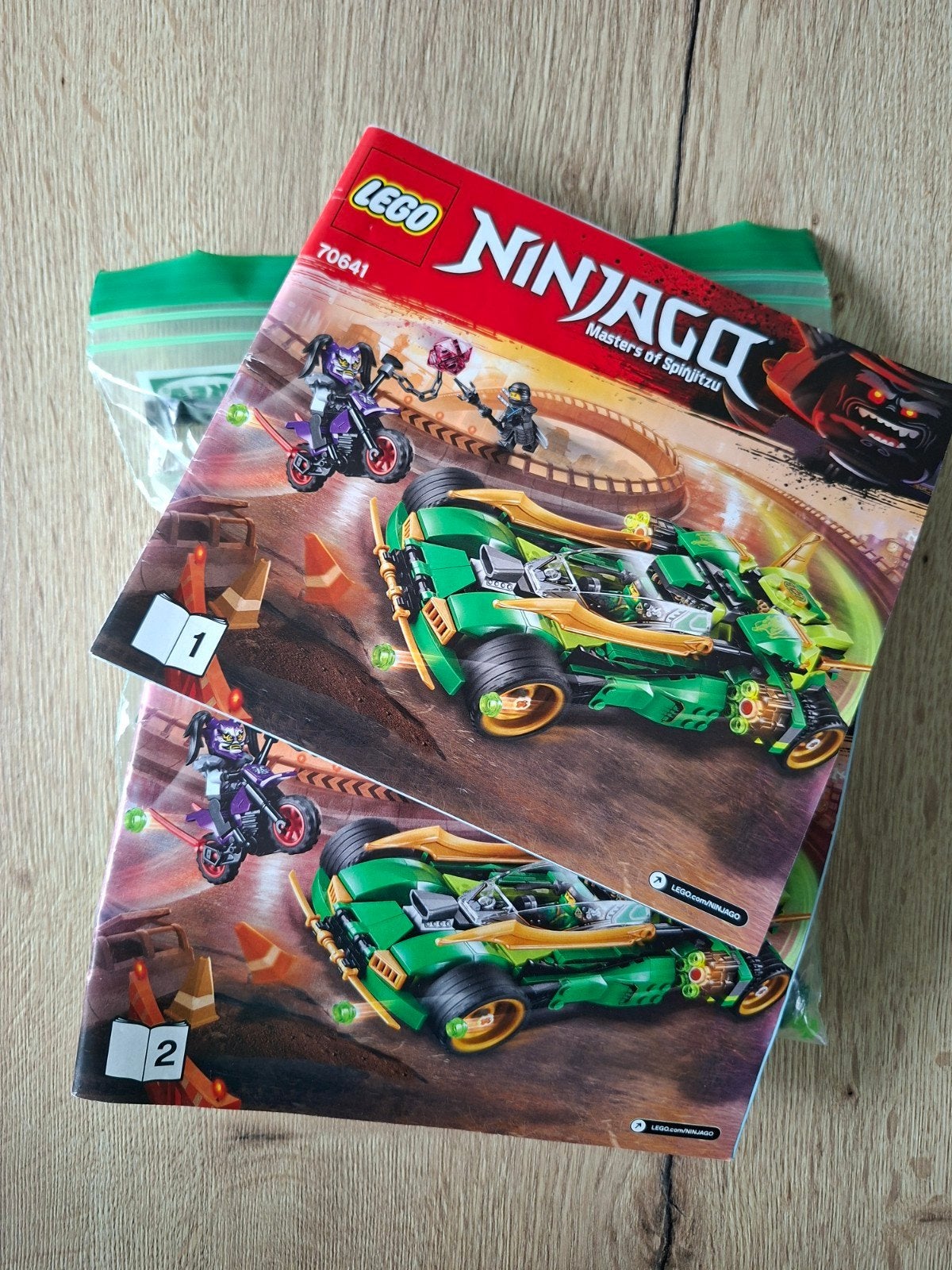 Lego Ninjago Lloyd's nightcrawler / nachtracer 70641, Lego, Ophalen of Verzenden, Zo goed als nieuw, Inclusief instructies