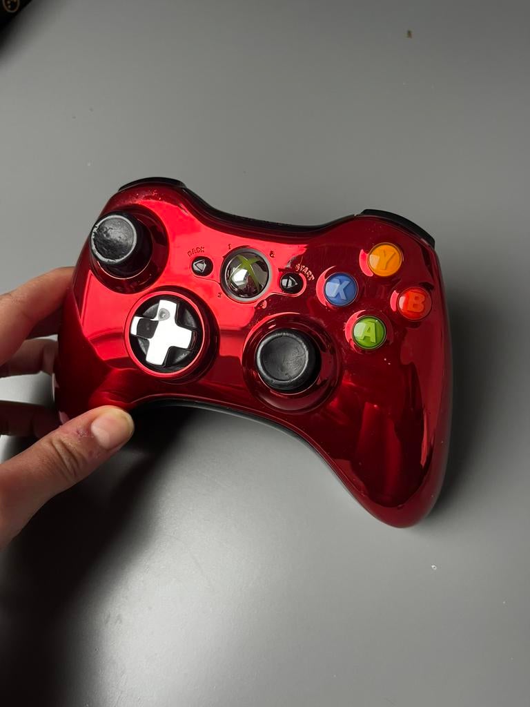 Xbox 360 controller - uniek rood, Gebruikt, Verzenden, Controller, Xbox 360
