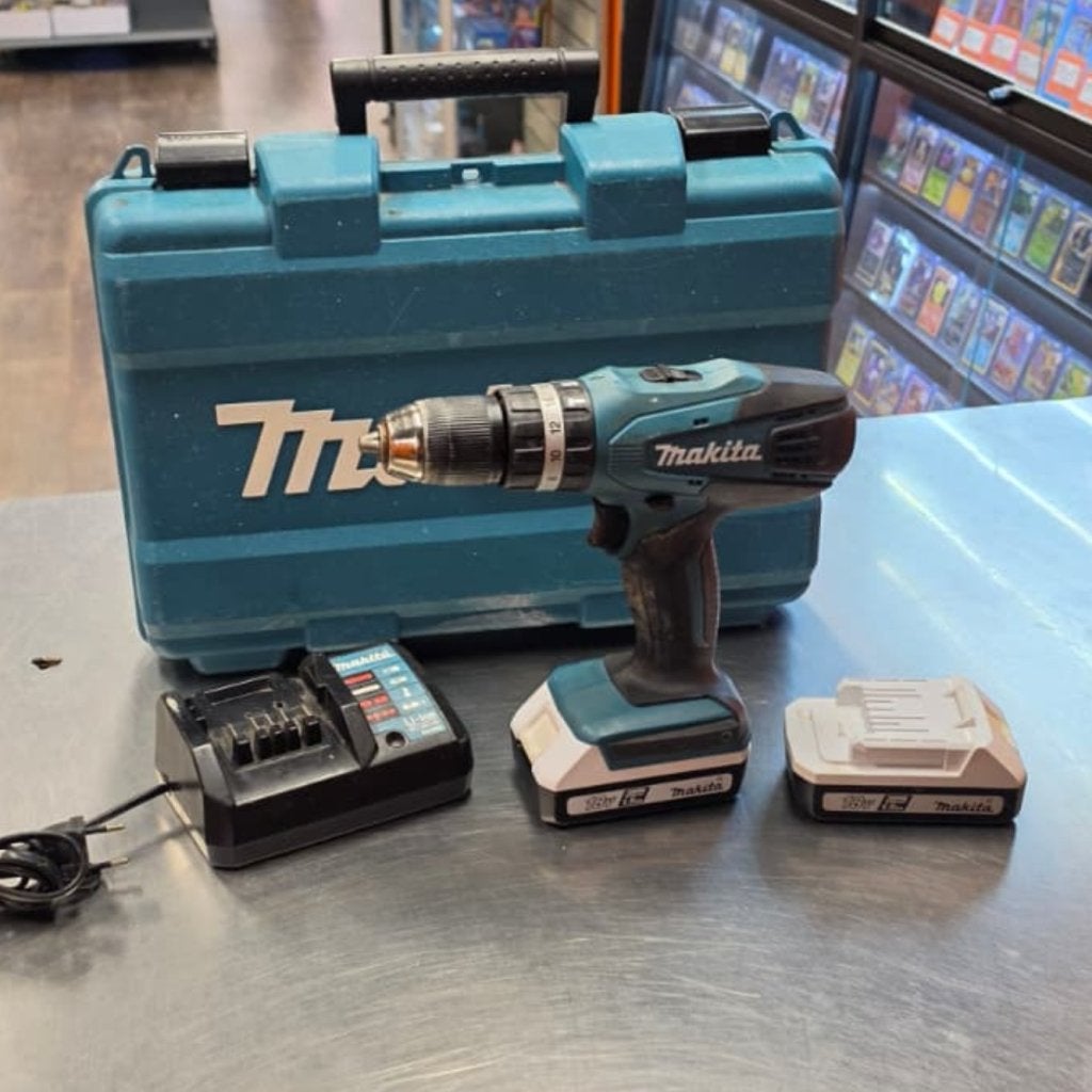 Makita HP457D 18V Accuboormachine Compleet, Makita, Zo goed als nieuw, Support@makita.com, Makita Corporation, 3-11-8, Sumiyoshi-cho, 
Anjo, Aichi 446-8502
Japan
