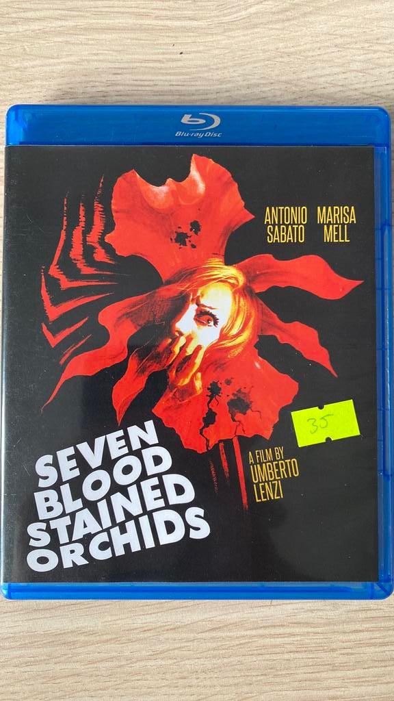 Seven blood stained orchids blu ray, Ophalen of Verzenden, Zo goed als nieuw, Thrillers en Misdaad