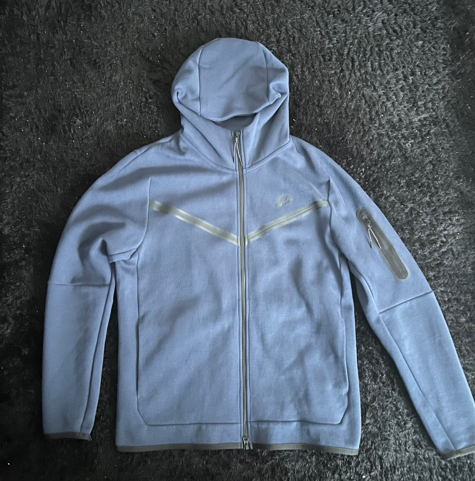 Nike Tech Fleece Hoodie - Blauw (Maat L), Ophalen of Verzenden, Zo goed als nieuw