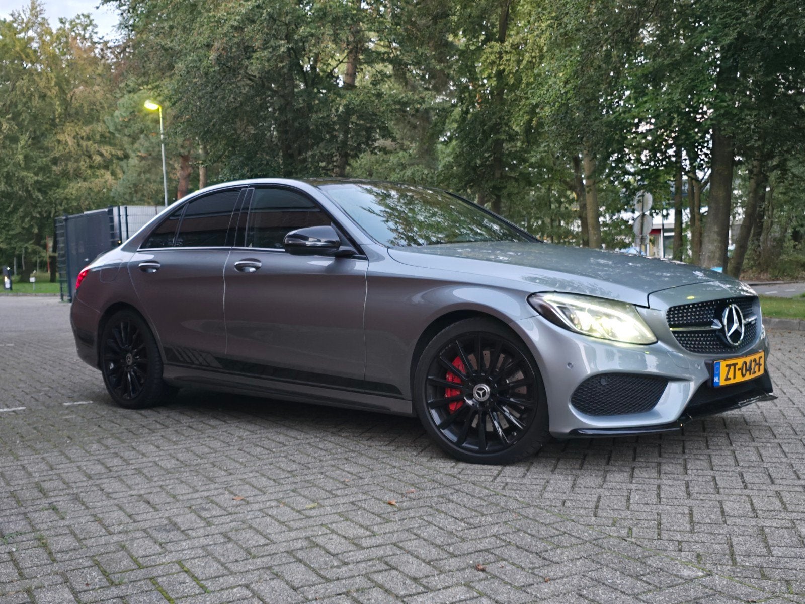 Mercedes-Benz C450/C43 AMG 4MATIC | 367 PK | Pano | Burmeste, 1800 kg, Zwart, 367 pk, 2996 cc