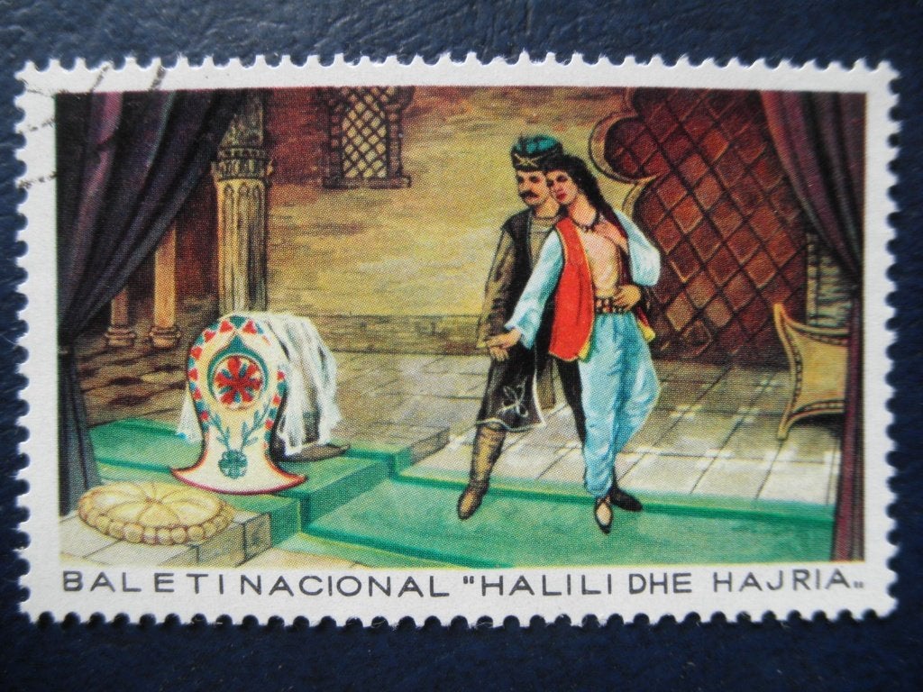 Postzegels Albanië 1971 nr. 1424F ballet foutdruk - cw 50,00, Ophalen of Verzenden, Overige landen, Gestempeld