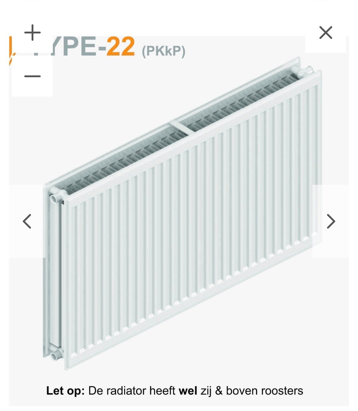 Hoogwaardige Horos radiator, Type 22, 500x2300mm, Ophalen, 30 tot 80 cm, Radiator, Nieuw