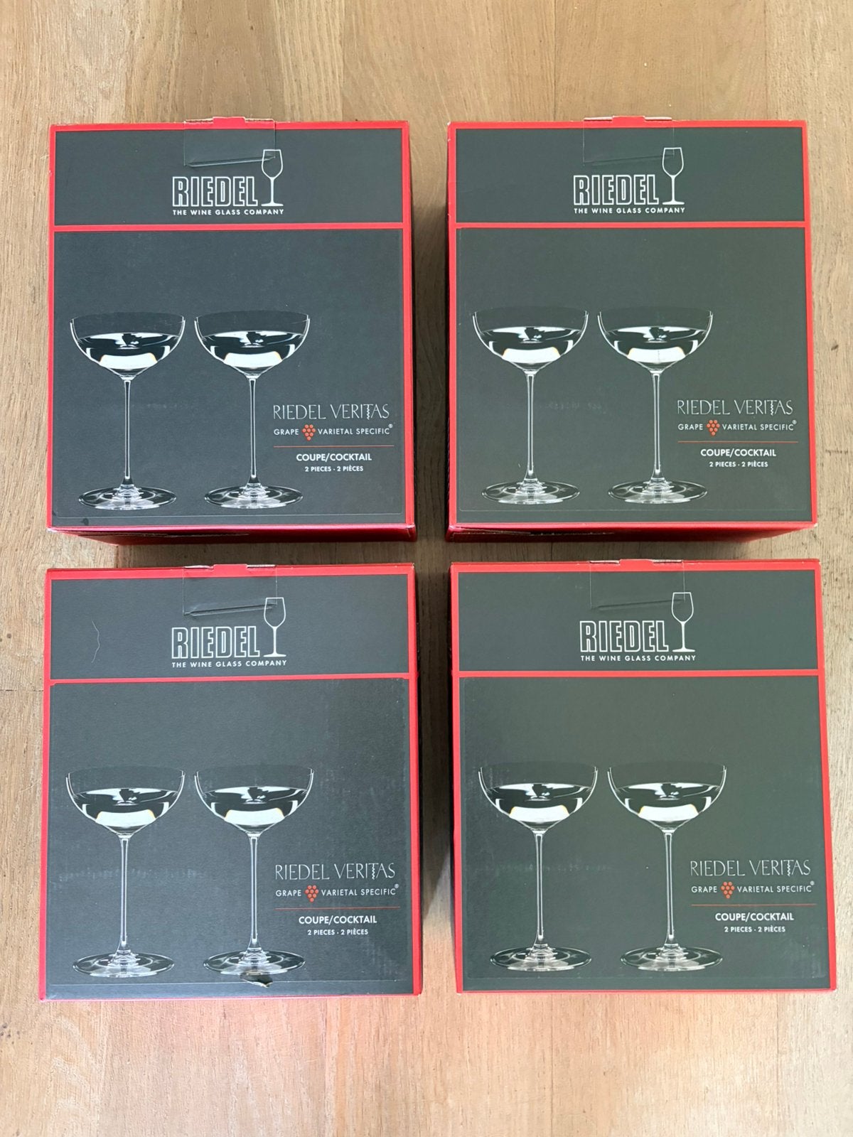 Riedel veritas cocktail/coupe glazen 8 stuks NIEUW!!!, Glas of Glazen, Nieuw, Ophalen of Verzenden, Glas
