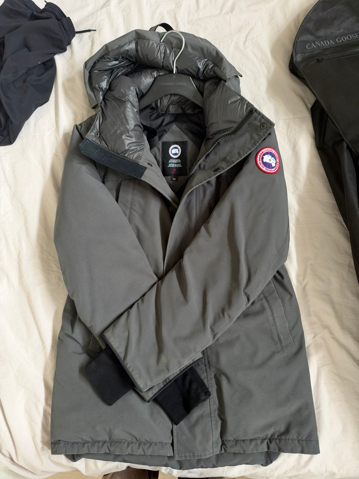 Originele Canada Goose Sanford Parka in grijs maat M, Ophalen of Verzenden, Zo goed als nieuw, Maat 48/50 (M), Grijs